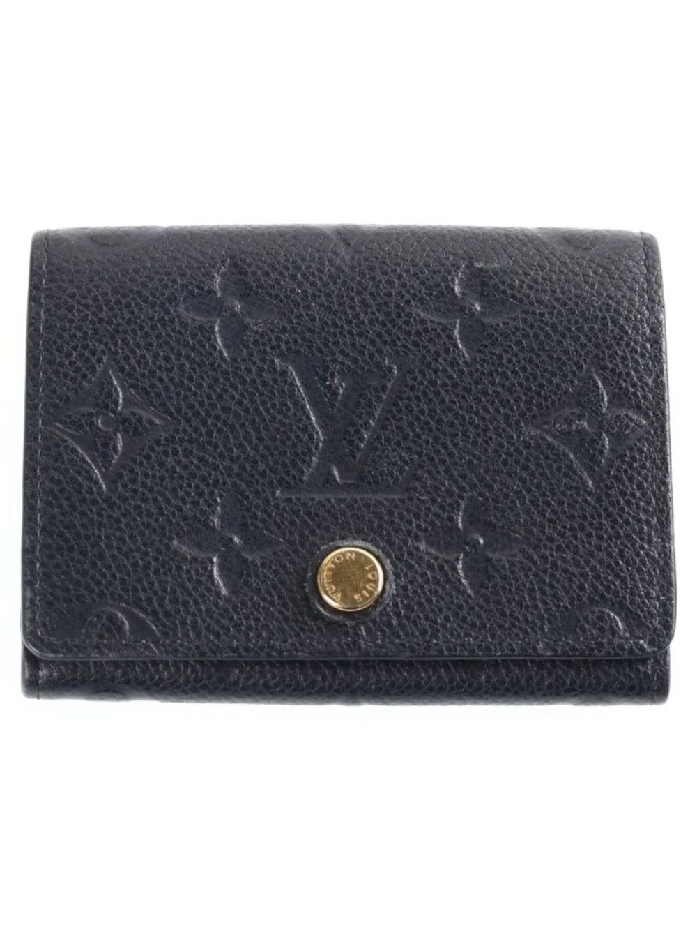 Louis Vuitton Envelope Business Card Holder Case Monogram Empreinte Noir